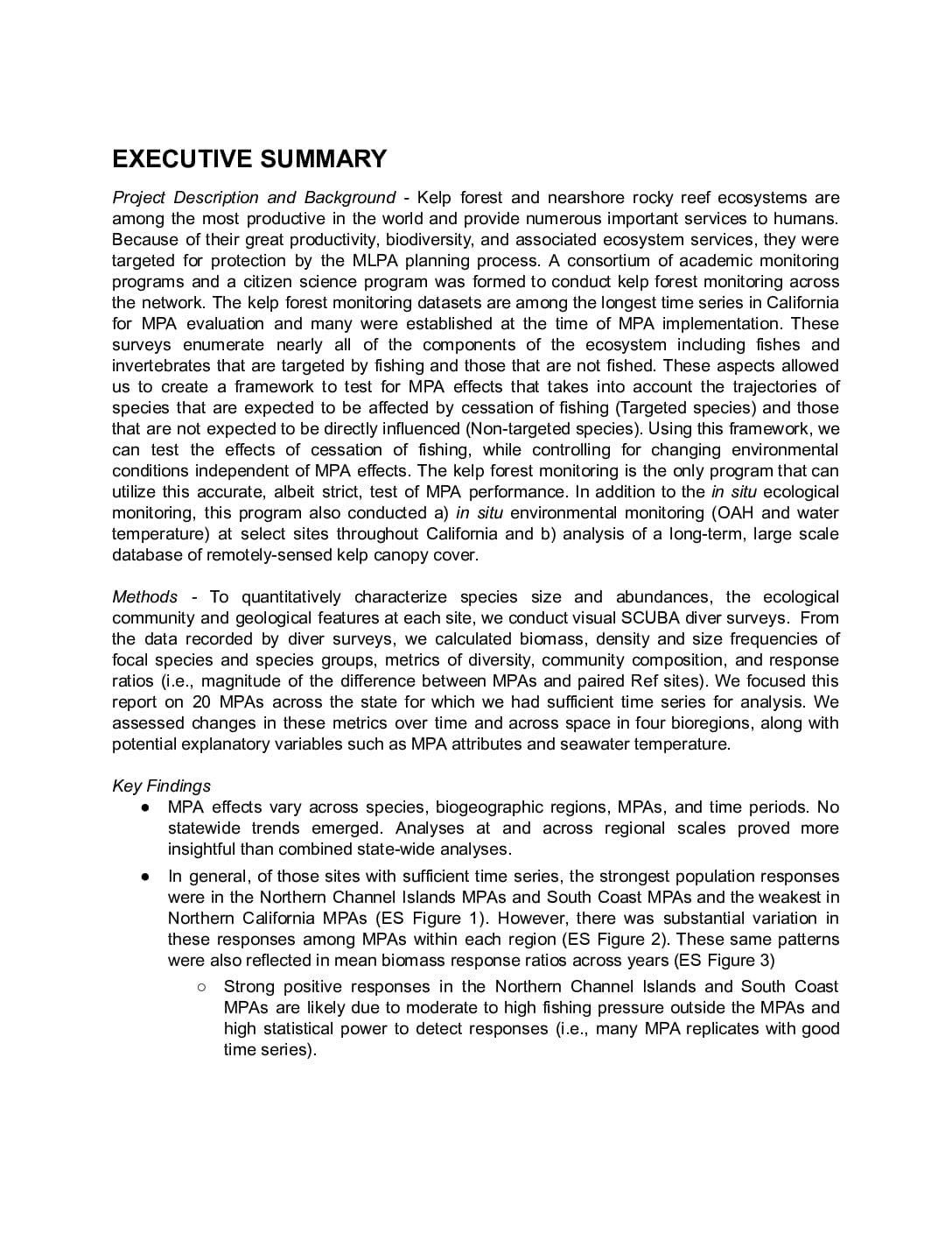 Marine Protected Areas